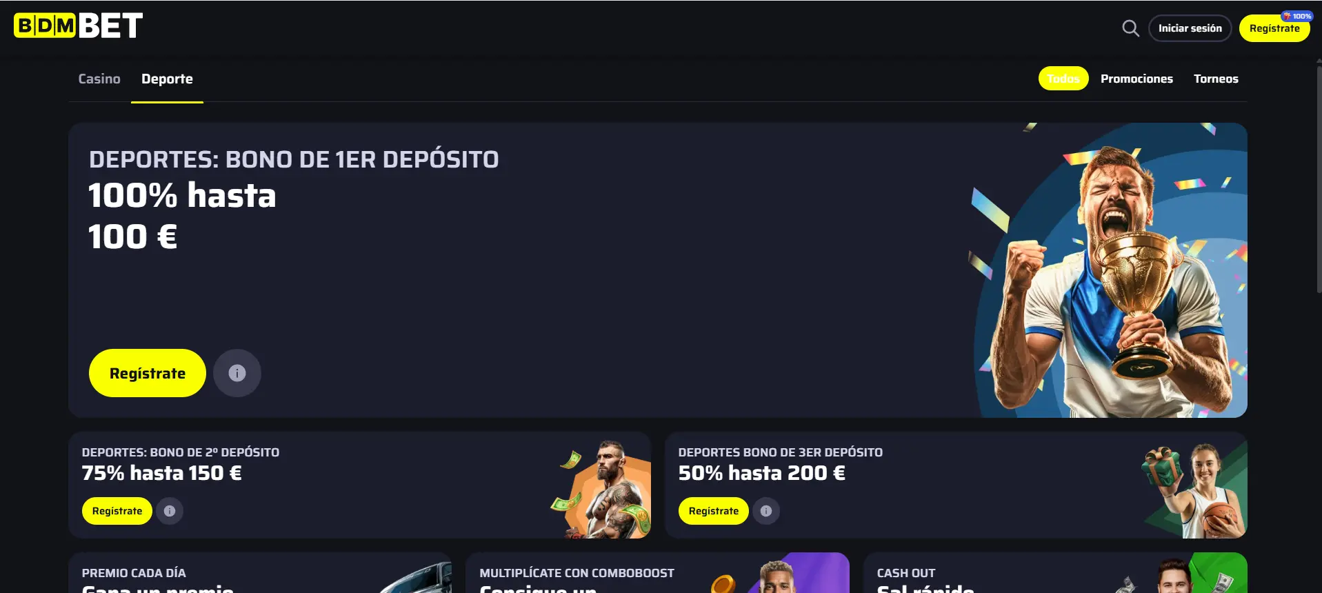 Bonos y promociones de BDMbet