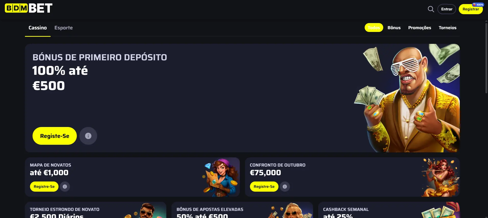 Bônus e Promoções da BDMbet