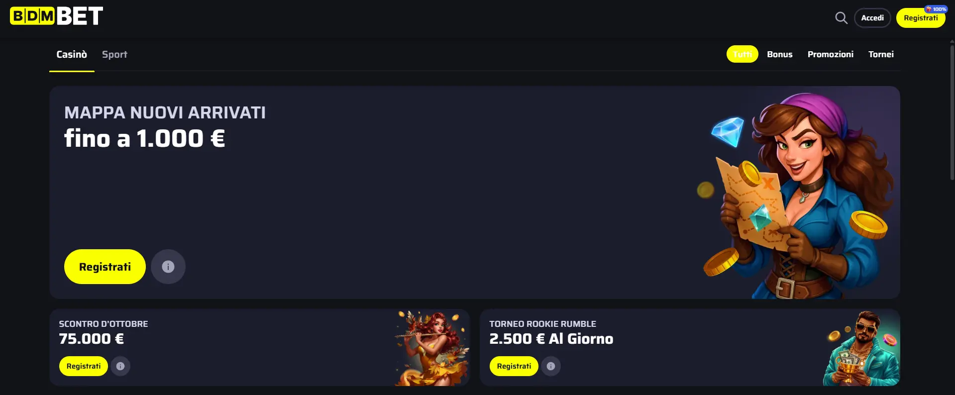 Bonus e promozioni BDMbet
