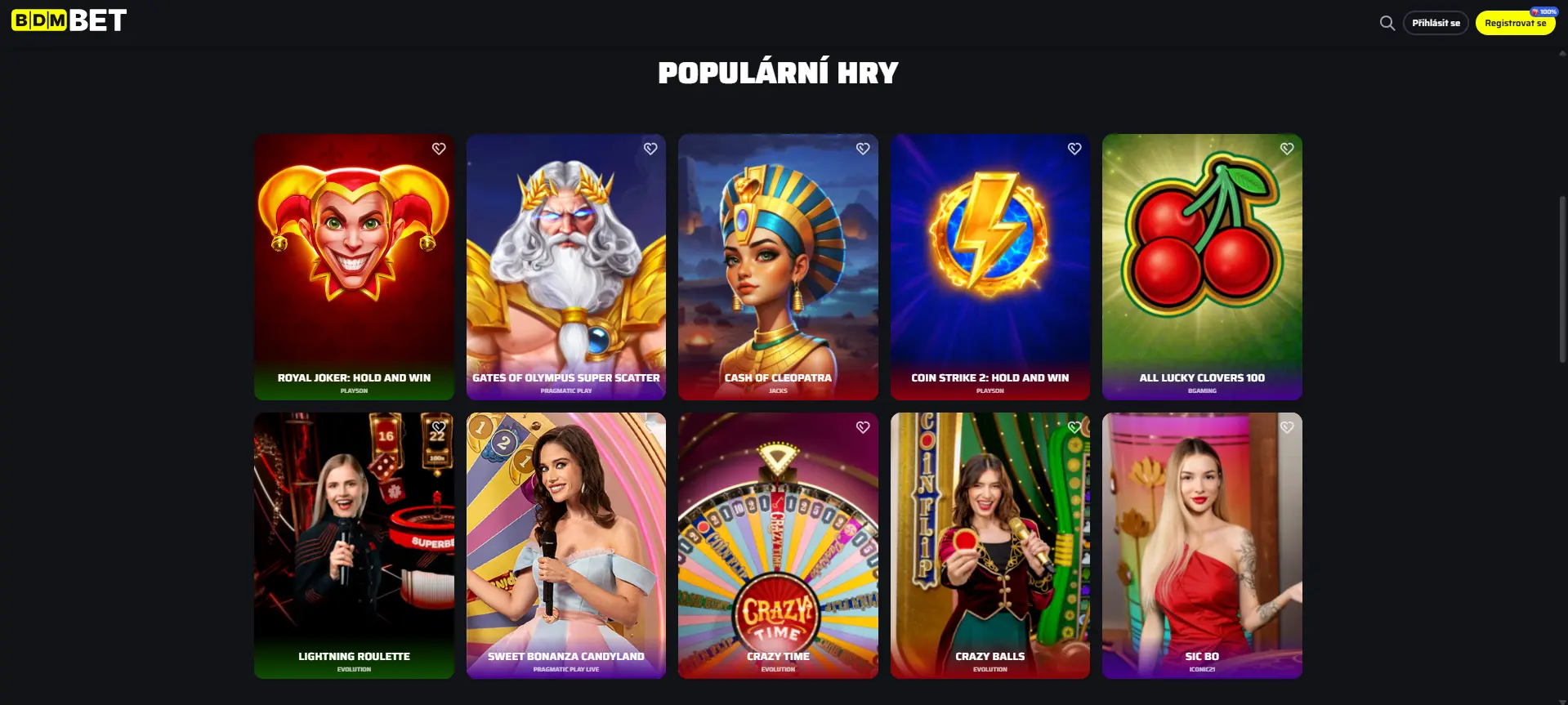 Oblíbené hrací automaty