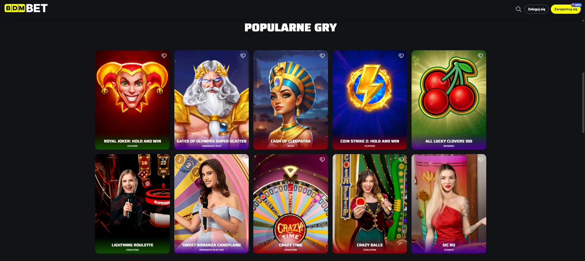 Popularne sloty