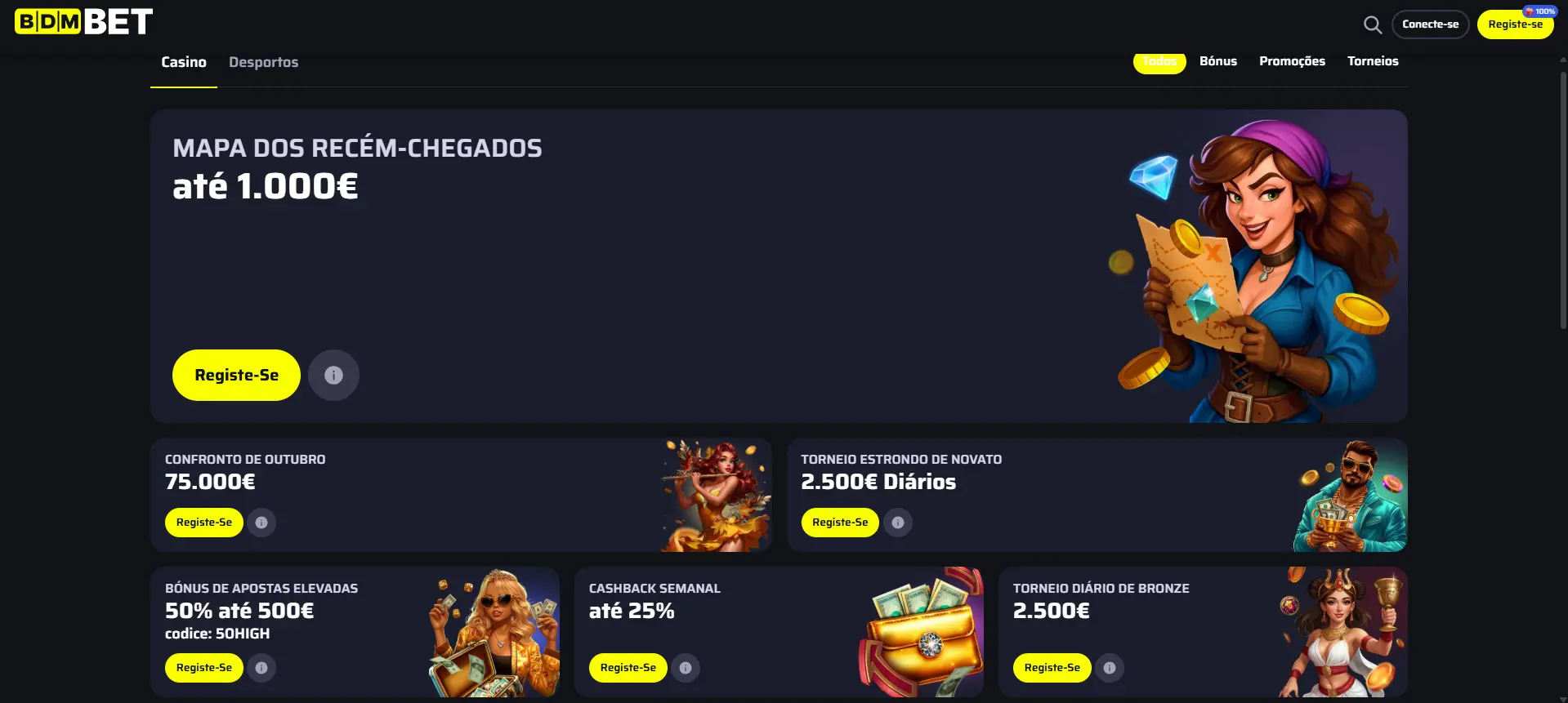 Bónus e promoções BDMbet